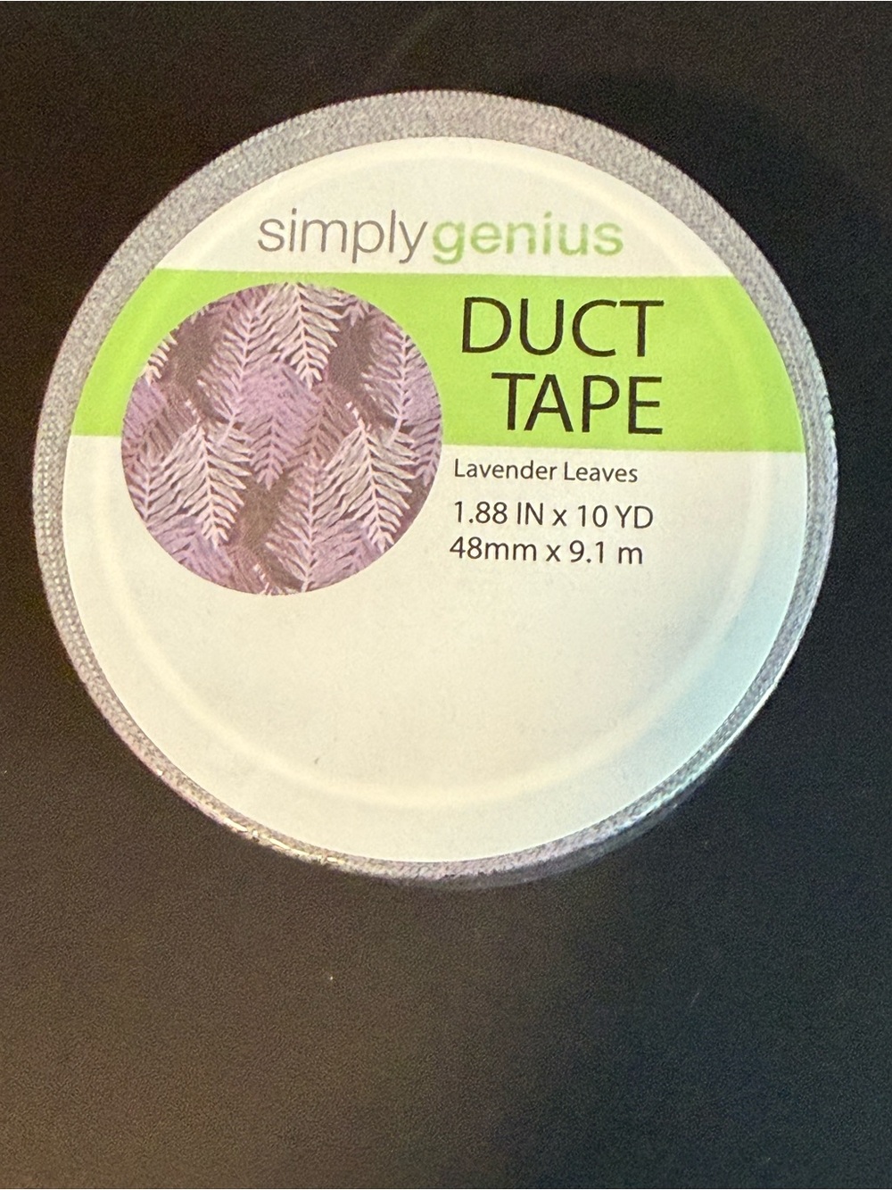 Simply Genius Lavender Leaves Duct Tape - With Extras!